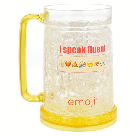 Emoji - Beverage cooling mug with gel insert 473 ml