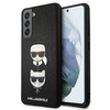 Karl Lagerfeld Saffiano Karl & Choupette Heads - pouzdro pro Samsung Galaxy S21 FE (černé)