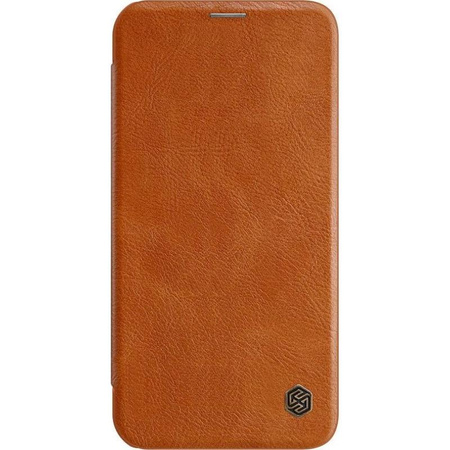 Nillkin Qin bőr tok - tok Apple iPhone 12 Mini készülékhez (barna)