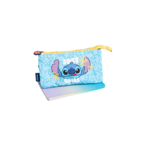 Disney Stitch – Federmäppchen mit 3 Fächern aus der Tropical-Kollektion
