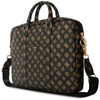 Guess 4G Peony Front Pocket Zipper Triangle Logo - 16" Notebook Bag (black)