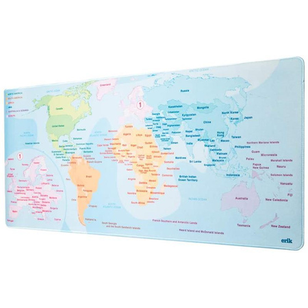 Tapis de jeu/de bureau Carte du monde XXL (couleur)