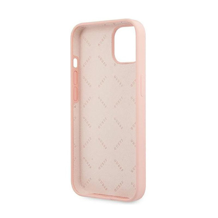 Guess Silicone 4G Big Logo - iPhone 13 mini case (pink)