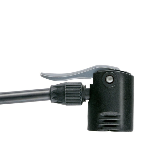 Dunlop - Standpumpe für Fahrräder, Bälle, Matratzen mit Manometer (Rot)