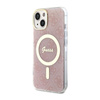 Guess 4G MagSafe - Coque pour iPhone 14 (rose)