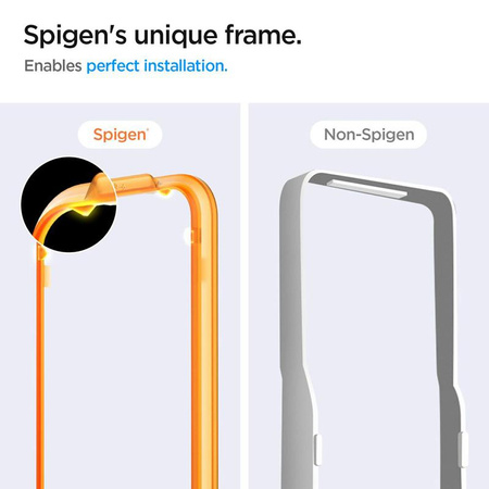 Spigen Alm Glas.TR 2er-Pack - Gehärtetes Glas für Samsung Galaxy A35 5G (Transparent)