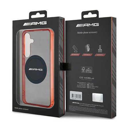 AMG Étui transparent bicolore MagSafe - Samsung Galaxy S24 (noir)