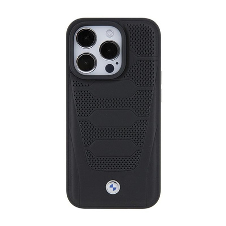 BMW Leather Seats Pattern - Etui iPhone 15 Pro Max (czarny)