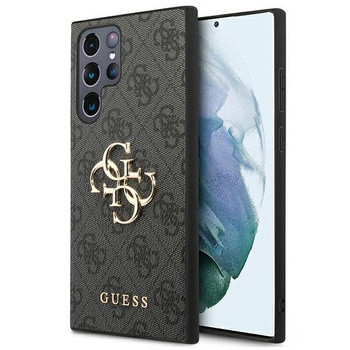 Guess 4G Big Metal Logo - Etui Samsung Galaxy S22 Ultra (szary)