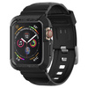 Spigen Rugged Armor Pro Case - Armband mit Gehäuse für Apple Watch 44 / 45 mm (Schwarz)