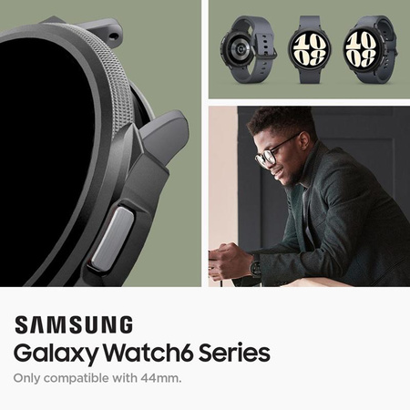 Spigen Liquid Air - Étui pour Samsung Galaxy Watch 6 44 mm (Noir)