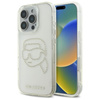 Karl Lagerfeld IML Rhinestones Karl Head - pouzdro pro iPhone 16 Pro Max (transparentní)