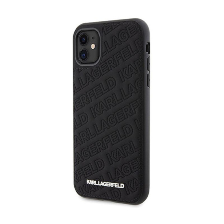 Karl Lagerfeld Quilted K Pattern - Coque pour iPhone 11 (noir)