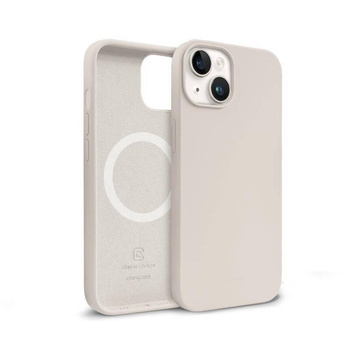 Crong Color Cover Magnetic - Coque MagSafe pour iPhone 14 / iPhone 13 (beige pierre)