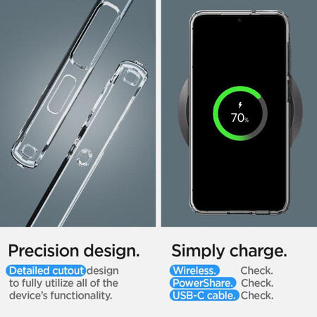 Spigen Liquid Crystal - Gehäuse für Samsung Galaxy S23+ (Transparent)