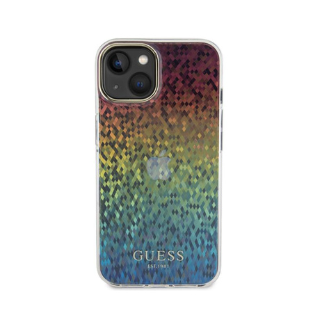 Guess IML Faceted Mirror Disco Iridescent - iPhone 15 Case (Iridescent)