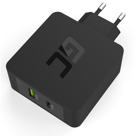 Green Cell - USB-C 30W-os PD töltő USB QC3.0 porttal és USB-C kábellel
