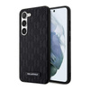 Karl Lagerfeld Saffiano Monogramm Metall Logo - Samsung Galaxy S23 Tasche (schwarz)