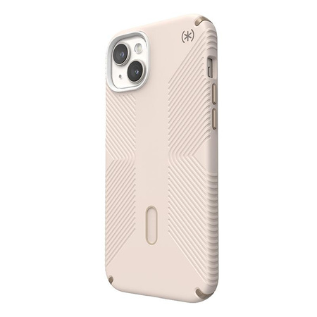Speck Presidio2 Grip ClickLock & Magsafe - pouzdro pro iPhone 15 Plus / iPhone 14 Plus (Bělená kost / Dědičná zlatá / Lískově hnědá)