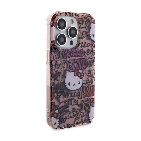Hello Kitty IML címkék Graffiti - iPhone 13 Pro tok (rózsaszín)
