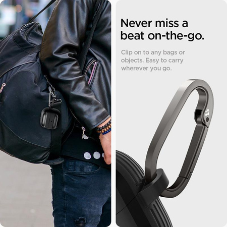 Spigen Rugged Armor - Etui do Samsung Galaxy Buds 3 / 3 FE / 3 Pro (Matte Black)