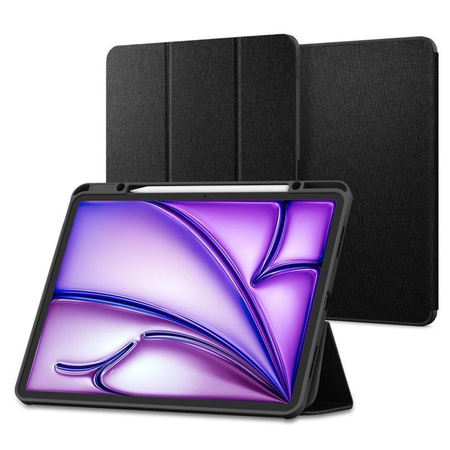 Spigen Urban Fit - Pouzdro na iPad Air 13" M3 (2025) / M2 (2024) (Černá)
