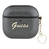 Guess Metallic Script Charm - AirPods 4 Gehäuse (schwarz)