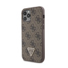 Guess Crossbody 4G Metal Logo - Coque iPhone 12 / iPhone 12 Pro (marron)