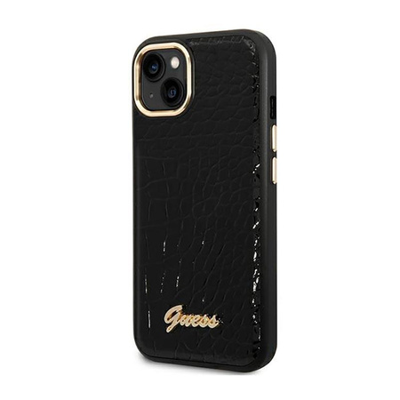 Guess Croco Collection - Coque pour iPhone 14 Plus (noir)