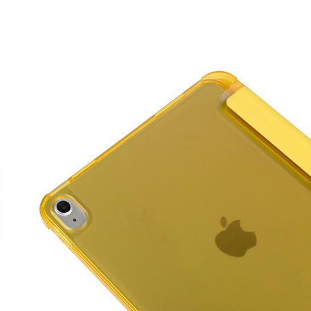 Tucano Satin Case - Tasche für iPad 10.9" (2022) mit Magnet & Standfuß mit Apple Pencil Halter (gelb)