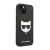 Karl Lagerfeld Saffiano Choupette Head Patch Tasche - iPhone 14 Tasche (schwarz)