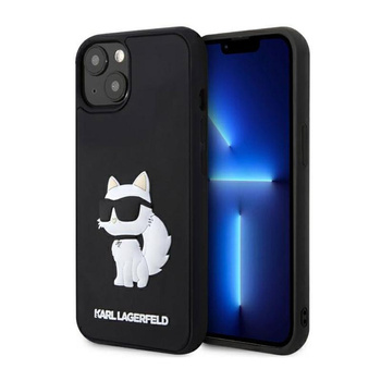 Karl Lagerfeld 3D Rubber NFT Choupette - Tasche für iPhone 14 (Schwarz)