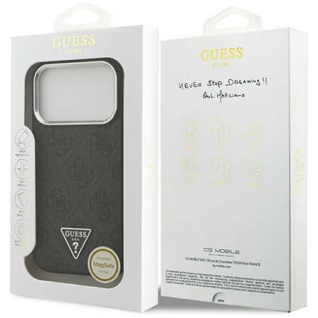ETUI DO IPHONE 17 PRO do MAGSAFE GUESS CZARNE ORYGINALNE MAGNETYCZNE CASE