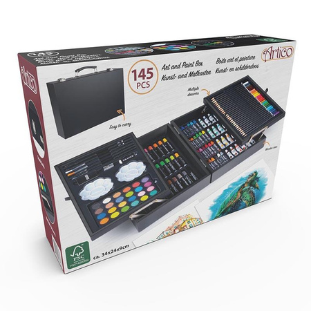 Artico - Kunstset zum Malen von Koffern 145 Elemente