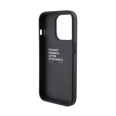 BMW Grip Stand Smooth & Perforated - iPhone 15 Pro Case (black)