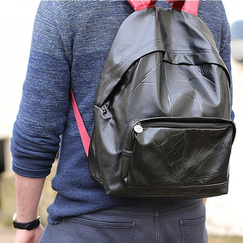 Spiderman - Sac à dos en cuir écologique (noir)