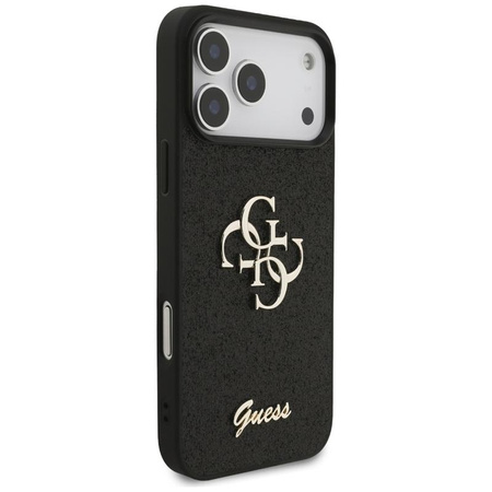 ETUI DO IPHONE 17 PRO MAX CZARNE GUESS ORYGINALNE BROKATOWE ELEGANCKIE