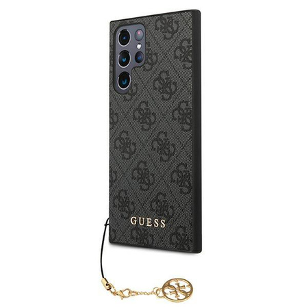 Guess 4G Charms Collection - Etui Samsung Galaxy S22 Ultra (szary)