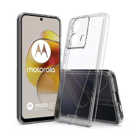 Crong Crystal Shield Cover - Motorola Moto G73 Gehäuse (Transparent)