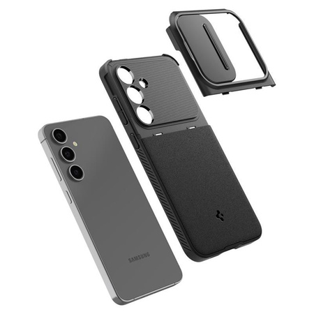 Spigen Optik Armor - Etui pour Samsung Galaxy S24 FE (Noir)