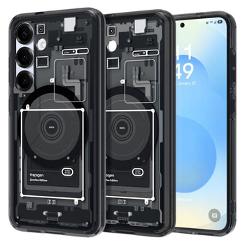 Spigen Ultra Hybrid Mag MagSafe - Hülle für Samsung Galaxy S25 (Zero One Black)