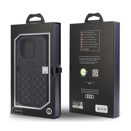 Audi Genuine Leather - iPhone 13 Pro Case (Black)