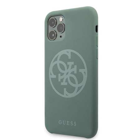 Guess Silicone 4G Tone to Tone - iPhone 11 Pro Max Case (khaki)