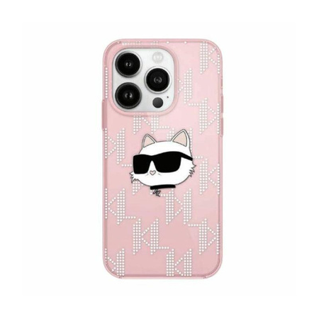 Karl Lagerfeld IML Choupette Head & Monogram - pouzdro pro iPhone 11 (růžové)