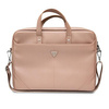 Počítačová taška Guess Saffiano Triangle Logo - 16" taška na notebook (růžová)