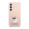Karl Lagerfeld Silicone NFT Choupette - pouzdro pro Samsung Galaxy S23+ (růžové)
