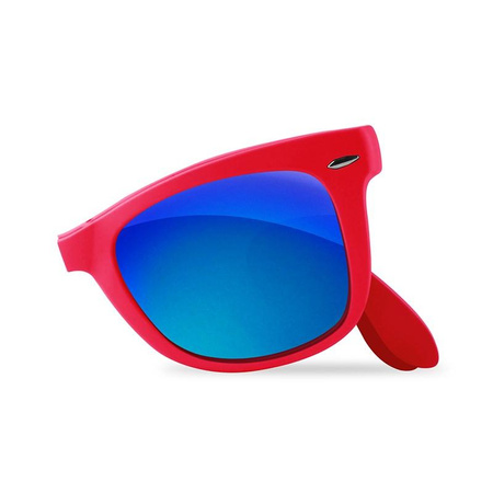 PURO Sunny Kit - Case set for iPhone SE (2022/2020) / 8/7 + foldable sunglasses (red)