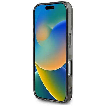 Karl Lagerfeld IML Rhinestones Karl Head - Pouzdro pro iPhone 16 (černé)