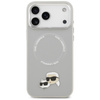 Karl Lagerfeld Karl & Choupette Pins MagSafe - Case for iPhone 17 Pro Max (gray)