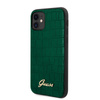 Guess Croco Case - Coque pour iPhone 11 (Vert foncé)